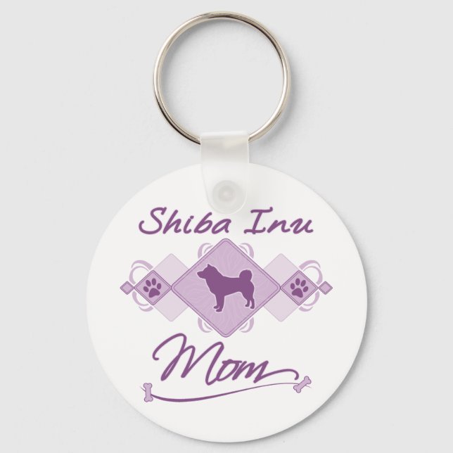 Porte-clés Shiba Inu Maman (Recto)