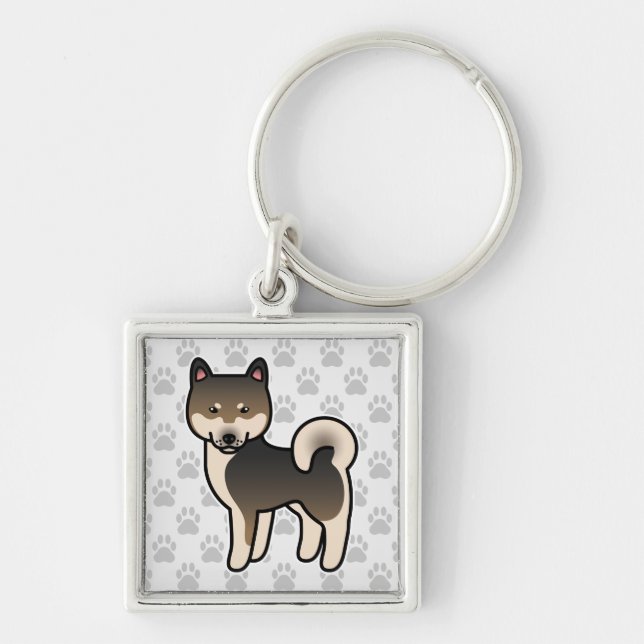 Porte-clés Shiba Inu Sésame (Devant)