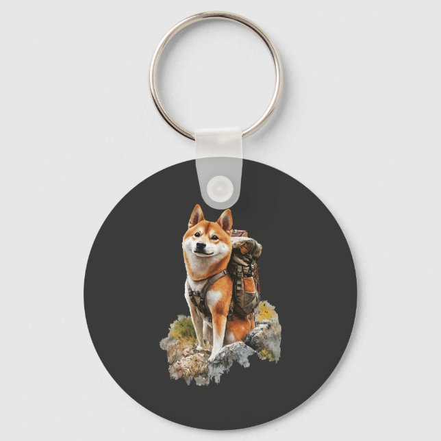 Porte-clés Shiba Pitbull Inu (Recto)