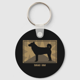 Porte-clés Shiba terreux Inu