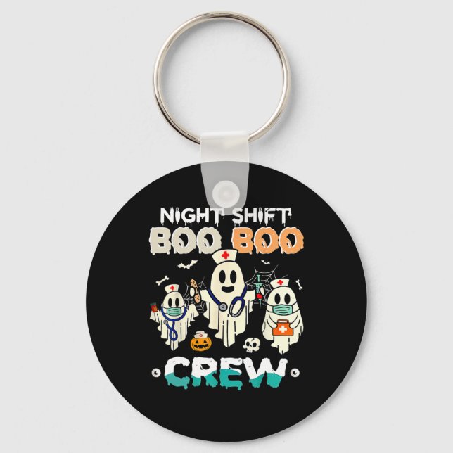 Porte-clés Shift Boo Boo Équipage Infirmière Ghost Infirmière (Recto)