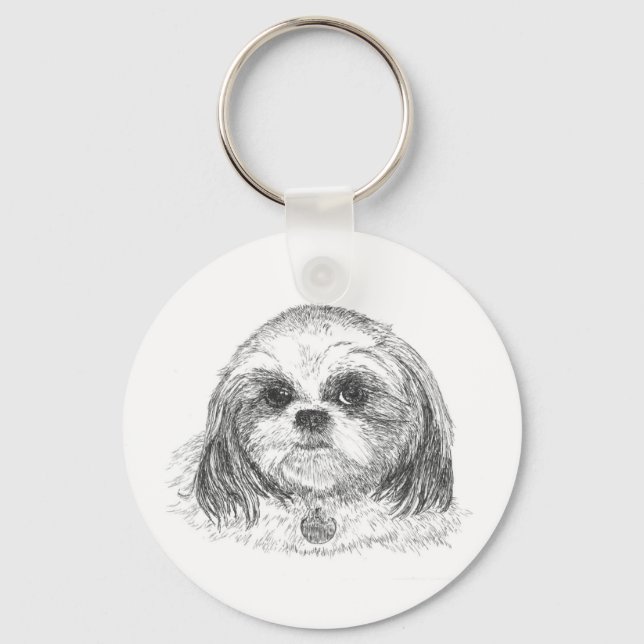 Porte-clés Shih Tzu (Recto)