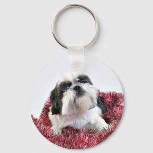 Porte-clés Shih Tzu Noël