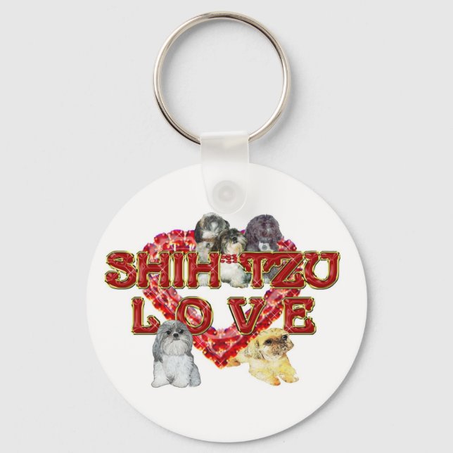 Porte-clés Shih Tzu Valentine Porte - clé (Recto)