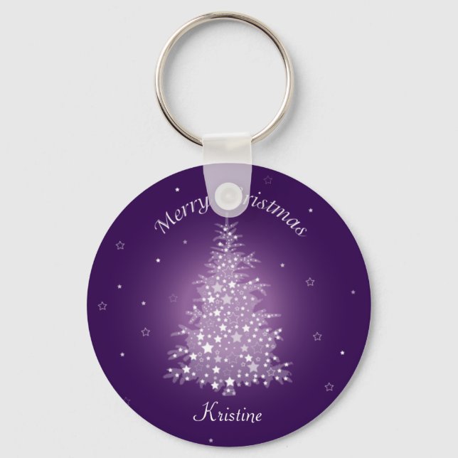 Porte-clés Shimmerger Amethyst Porte - clé d'arbre de Noël (Recto)