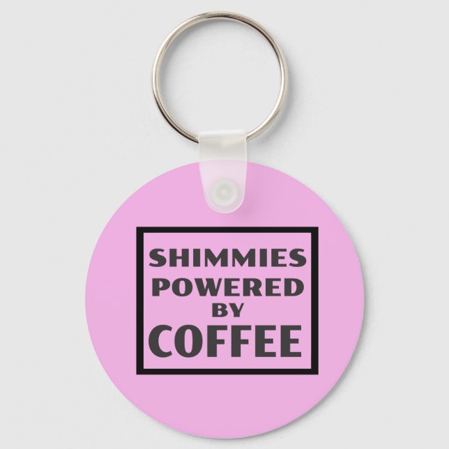 Porte-clés Shimmies alimentées par du CAFÉ (Recto)