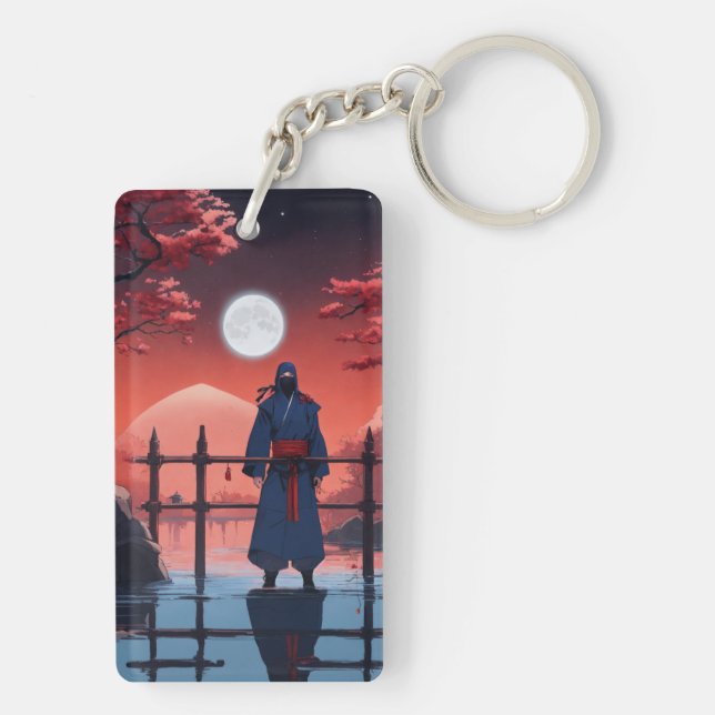 Porte-clés Shinobi au Clair de Lune Fleur de Ceris (Dos)