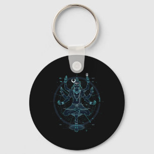 Porte-clés Shiva Dieu hindou spirituel Danse Tandava Yoga Méd