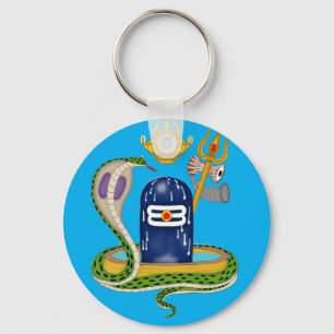 Porte-clés Shivlingam divin – Symbole sacré de Mah