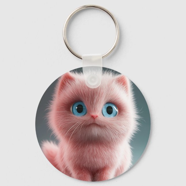 Porte-clés Shmu - Le chaton rose (Recto)