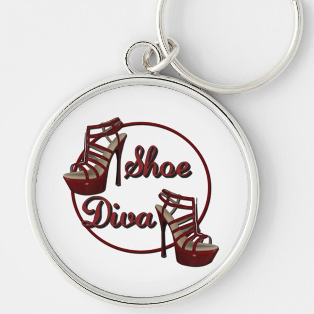 Porte-clés Shoe Diva Women's Humor Key Chain (Devant)