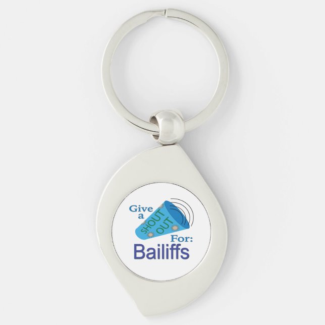 Porte-clés Shout Out pour Bailiffs (Devant)