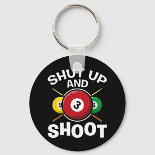 Porte-clés Shut And Shoot Pool Joueurs Snooker Jeu Billard