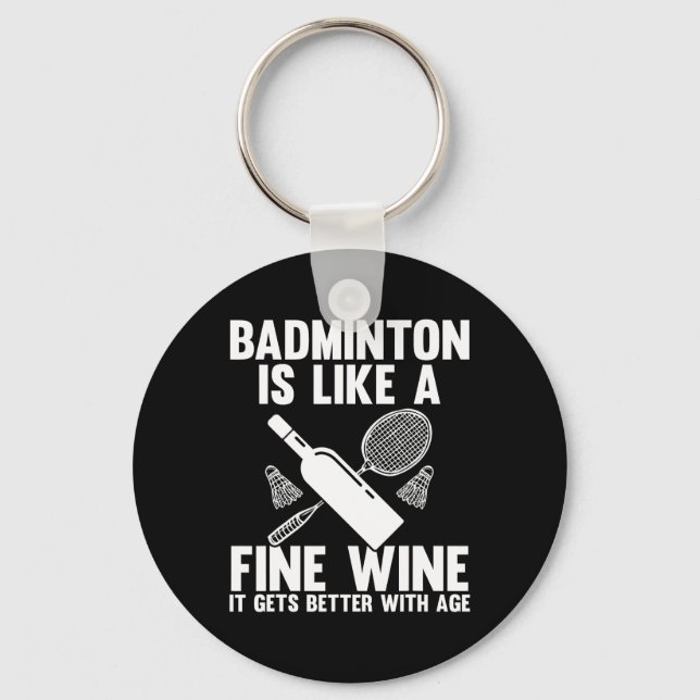 Porte-clés Shuttle Joueur Badminton (Recto)