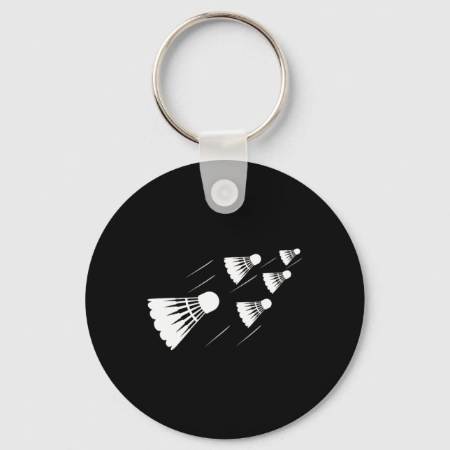 Porte-clés Shuttle Joueur Badminton (Recto)
