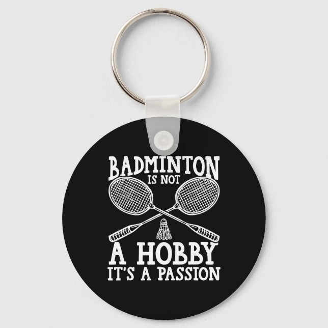 Porte-clés Shuttle Joueur Badminton (Recto)