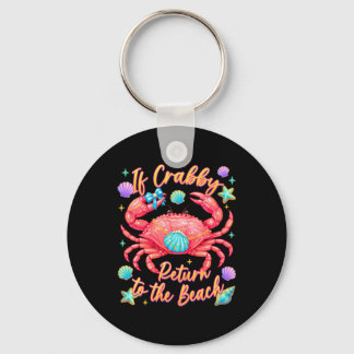 Porte-clés Si Crabby Retourne à la Plage Crabe d'Été