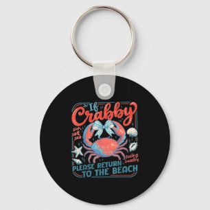 Porte-clés Si crabby retourne à la plage drôle de vacances d'