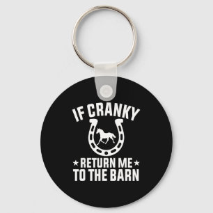 Porte-clés Si grumpy retourne à la grange cheval drôle fer à 