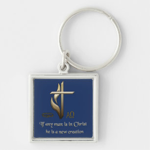 Porte-clés Si un homme est en Christ, il est une nouvelle cré
