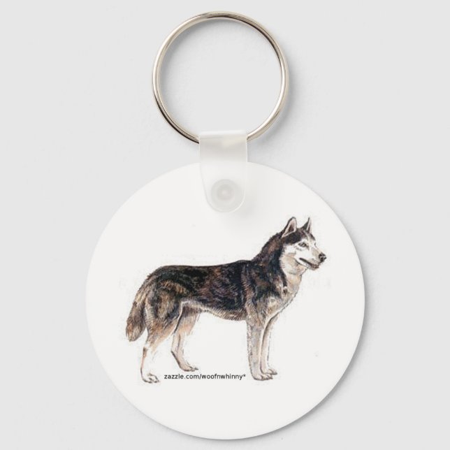 Porte-clés Sibérien Husky ! (Recto)