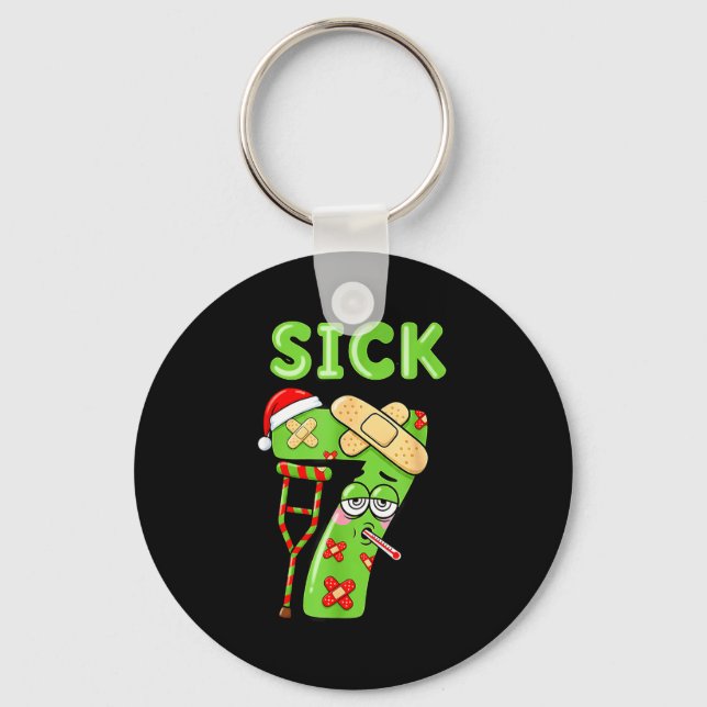Porte-clés Sick Seven Meme 67 Number Santa Hat Christmas Men  (Recto)