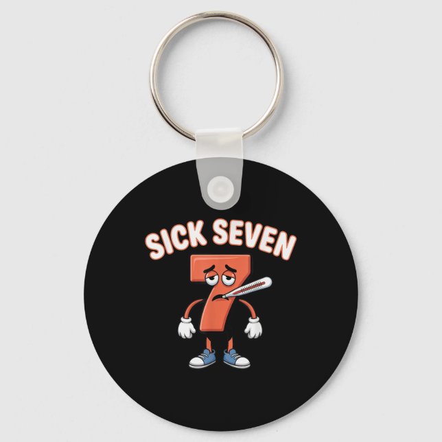 Porte-clés Sick Seven Meme Tee Six Seven Fun Wordplay _3  (Recto)