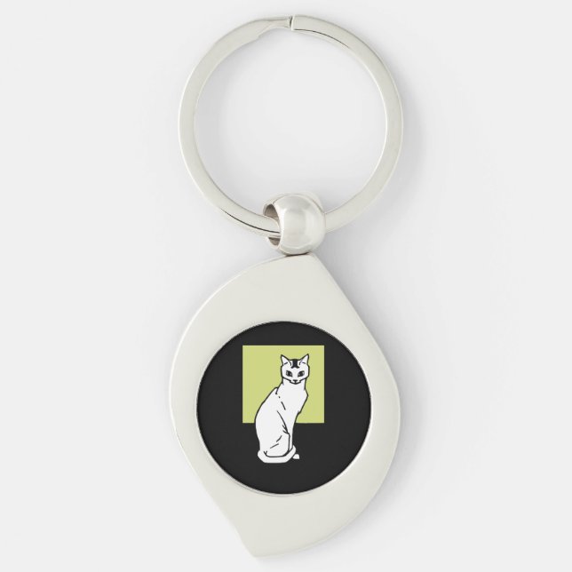Porte-clés Siège Chat Julie de Graag Art Nouveau (Devant)