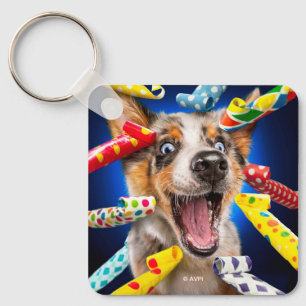 Porte-clés Sifflets de fête pour chien heureux