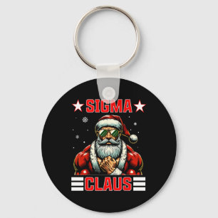 Porte-clés Sigma Claus drôle de Noël Santa Rizz collège