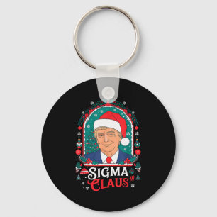 Porte-clés Sigma Claus Festif Humour Politique Trump Santa Ch