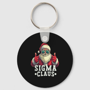 Porte-clés Sigma Claus Père Noël Funny Noël Rizz Meme Noël