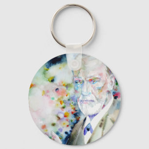 Porte-clés SIGMUND FREUD - portrait aquarelle.2