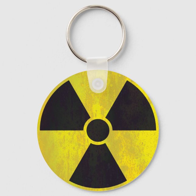 Porte-clés Signal d'avertissement radioactif | Cool Grunge (Recto)