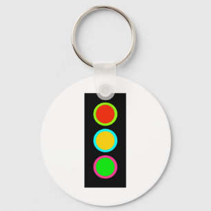 Porte-clés Signal de trafic Stop-Attention-Go Mod Stop Light