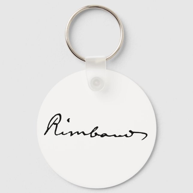 Porte-clés Signature de Arthur Rimbaud (Recto)