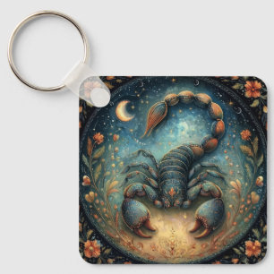 Porte-clés Signe astrologique Scorpion Zodiaque Anniversaire 