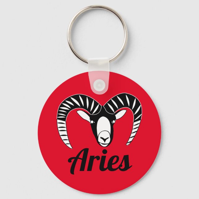 Porte-clés Signe astrologique symbole du Bélier (Recto)