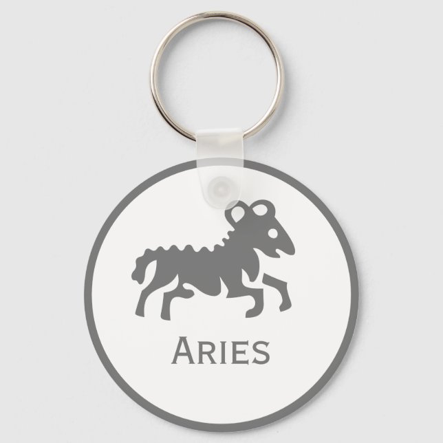 Porte-clés Signe d'Aries du design Zodiac (Recto)