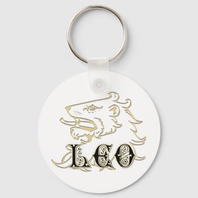 Porte-clés SIGNE D'Astrologie Lion Lion Lion (Recto)