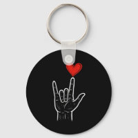 Signe de la main de l'amour Asl Saint-Valentin Hom
