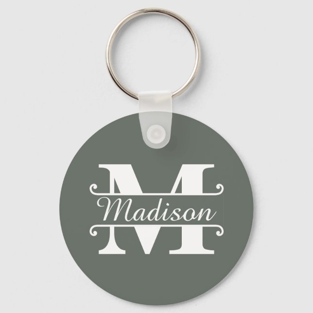 Porte-clés Signe de nom du monogramme (Recto)