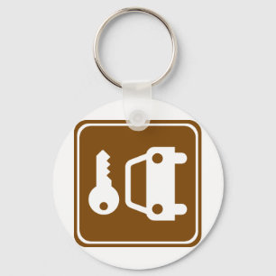 Porte-clés Signe de route de location de voiture