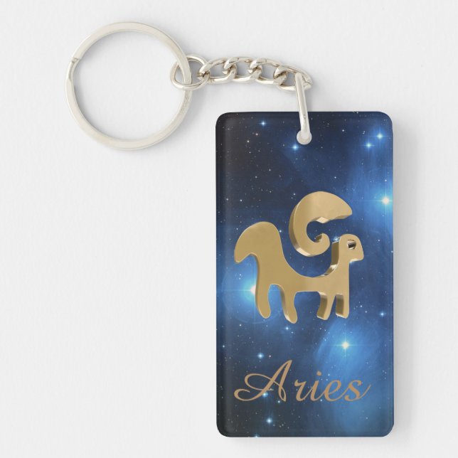 Porte-clés Signe d'or de Bélier (Devant)