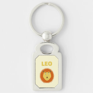 Porte-clés Signe du Lion Personnalisé Nom d'anniversaire