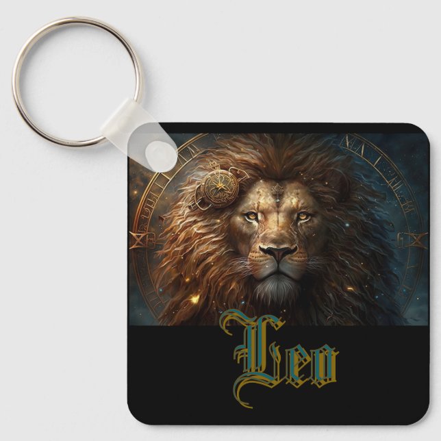 Porte-clés Signe du zodiaque Lion (Recto)