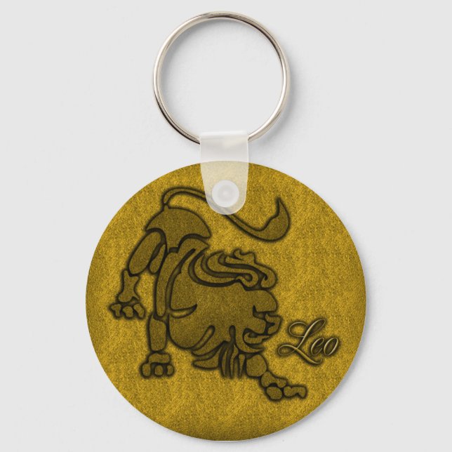 PORTE-CLÉS SIGNE GOLD LEO ZODIAC (Recto)