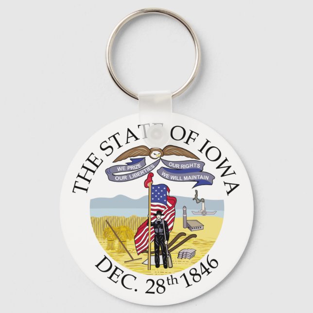 Porte-clés signe Iowa (Recto)