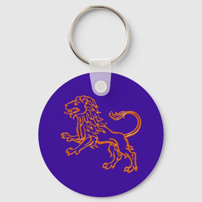 Porte-clés Signe Lion zodiac sign Léo (Recto)