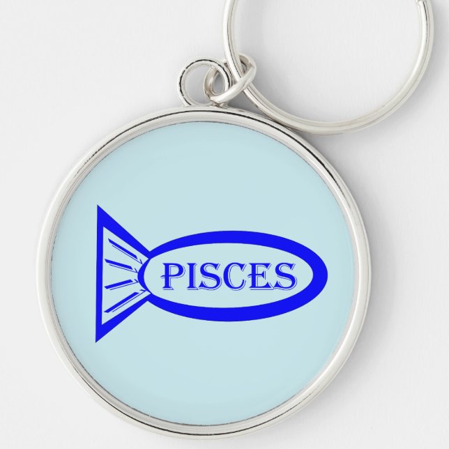Porte-clés SIGNE PISCES Étoile Porte - clé de poisson (Devant)